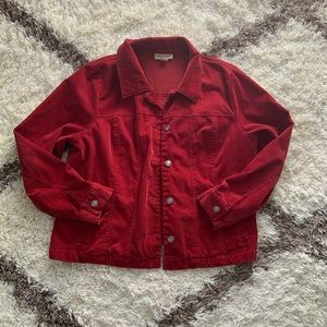 Vintage Red Corduroy Jacket